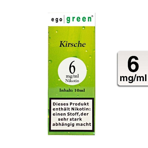 E-Liquid EGO GREEN Kirsche 6 mg