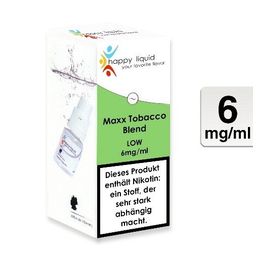 E-Liquid HAPPY LIQUIDS Maxx Tobacco Blend 6 mg