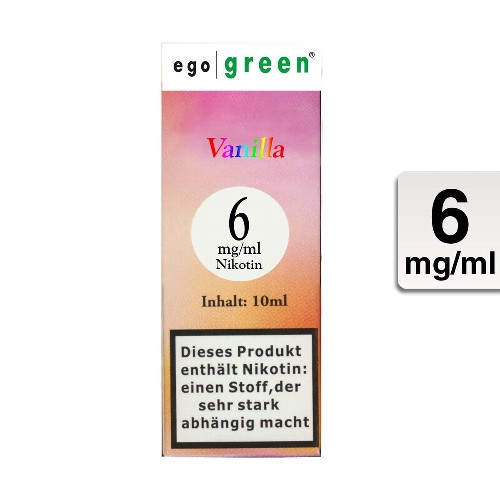 E-Liquid EGO GREEN Vanilla 6 mg