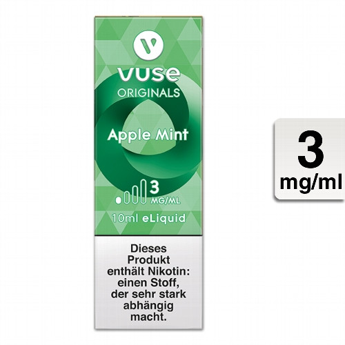 E-Liquid VUSE Bottle Apple Mint 3mg