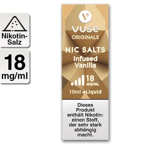 E-Liquid VUSE Bottle Infused Vanilla Nic Salts 18mg