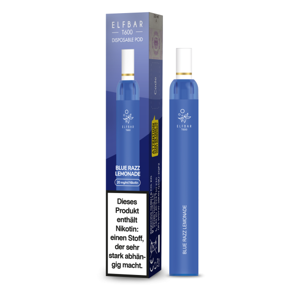 Elfbar T600 Einweg E-Zigarette Blue Razz Lemonade 20mg