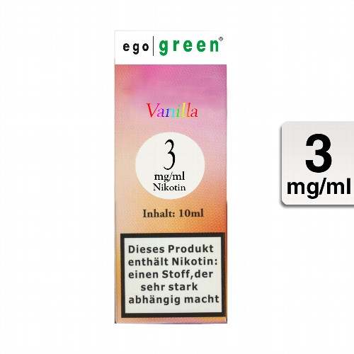 E-Liquid EGO GREEN Vanilla 3 mg