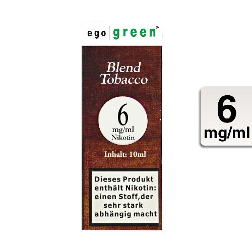 E-Liquid Ego Green Blend Tobacco 6 mg