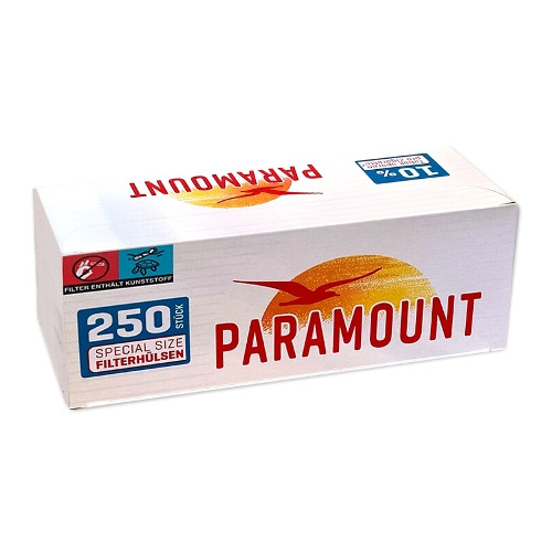 Paramount Filterhülsen Special Size 250 Stück Packung