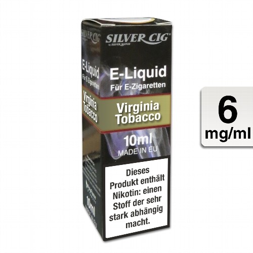 E-Liquid SILVERCIG Virginia Tobacco 6 mg