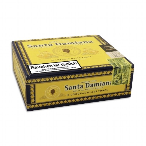 Santa Damiana Coronas Glas Tube Zigarren 10er Kiste