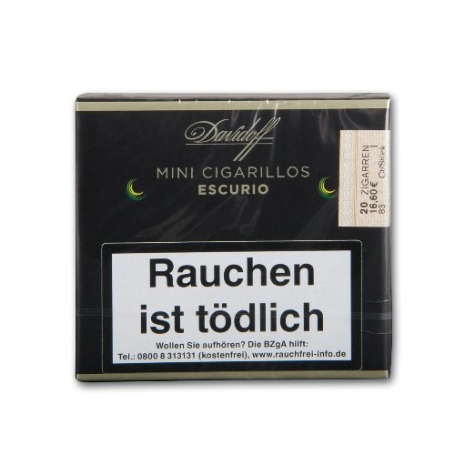 Davidoff Mini Cigarillos Escurio 20er Schachtel