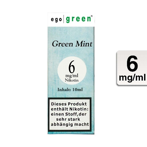 E-Liquid EGO GREEN Green Mint 6 mg