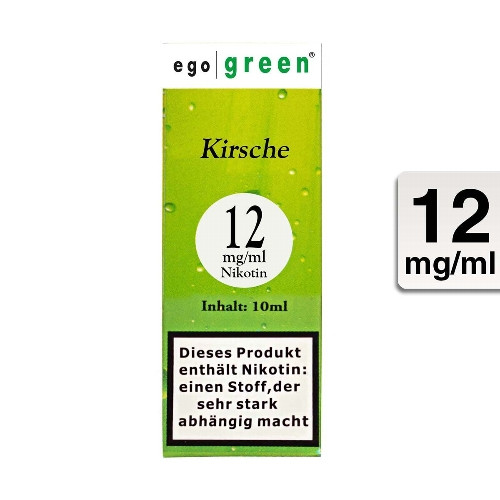 E-Liquid EGO GREEN Kirsche 12 mg