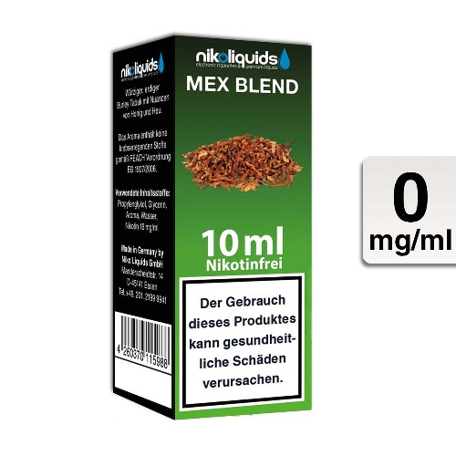 E-Liquid NIKOLIQUIDS Mex Blend 0 mg