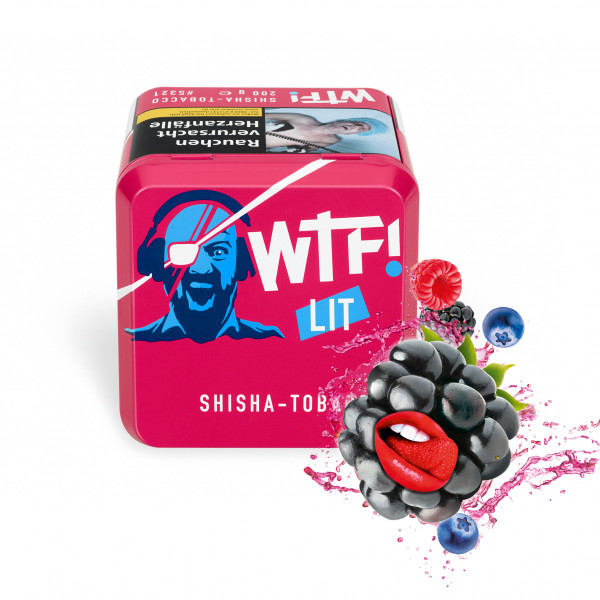 WTF! Shisha Tobacco Lit Wasserpfeifentabak Dose
