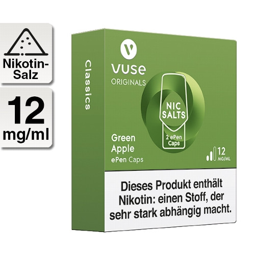 E-Kartusche VUSE ePen Green Apple Nic Salts 12mg