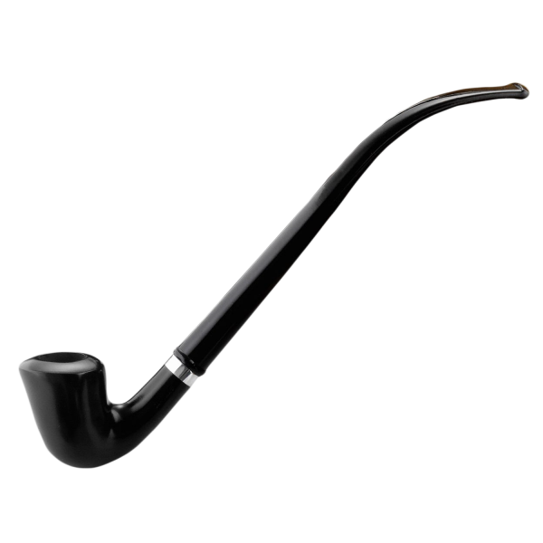 Pfeife Capitello Lese Bent schwarz 27 cm
