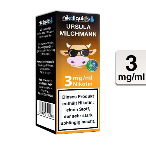 E-Liquid NIKOLIQUIDS Ursula Milchmann 3 mg