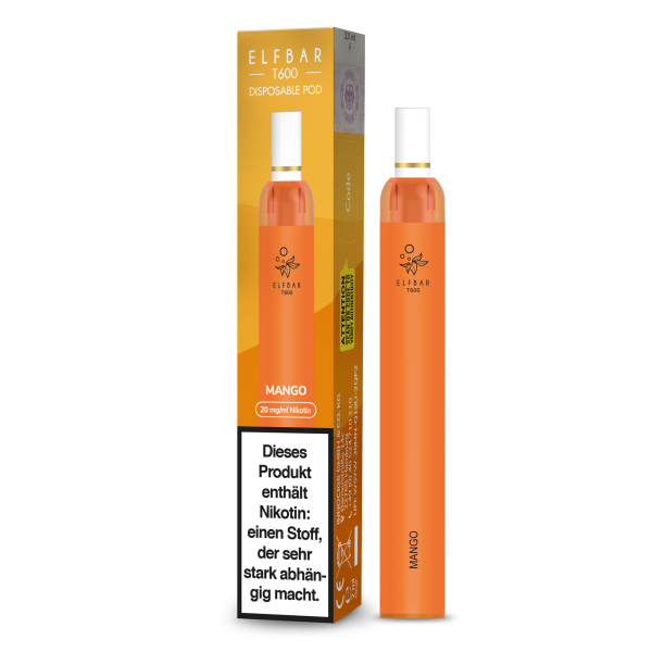 Elfbar T600 Einweg E-Zigarette Mango 20mg