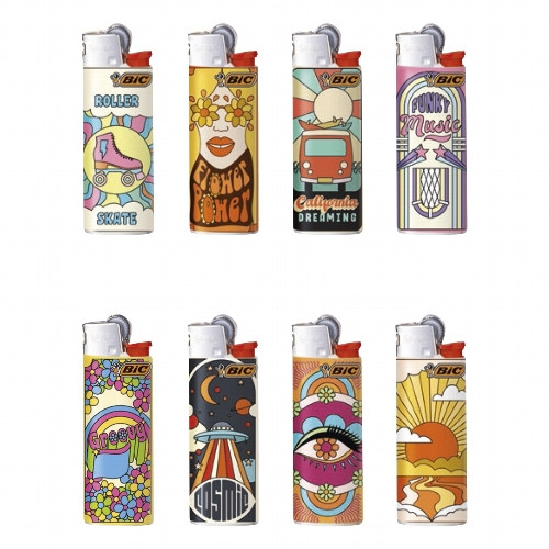 Einwegfeuerzeug Steller BIC Mini Flower Power