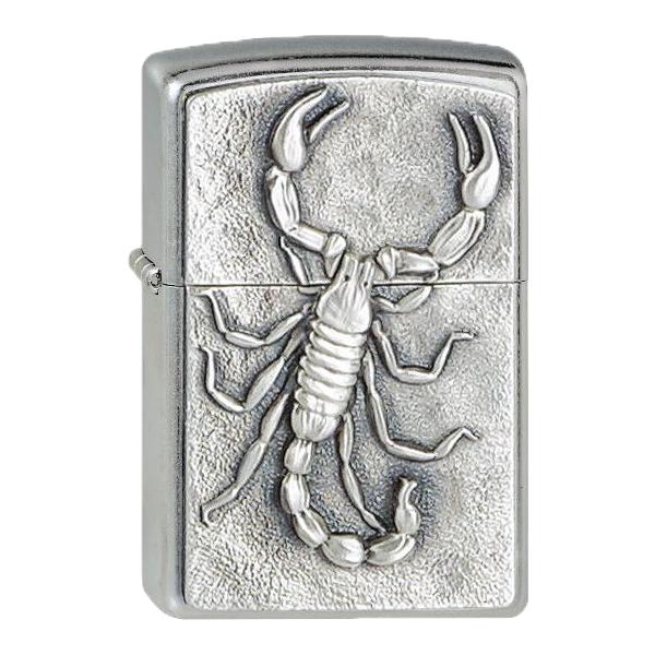 Zippo Street chrom Emblem Scorpion