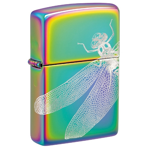 Zippo rainbow Dragonfly Design