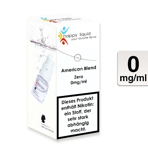E-Liquid HAPPY LIQUIDS American Blend 0 mg