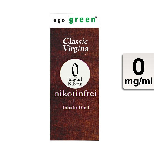 E-Liquid EGO GREEN Classic Virginia Tobacco 0 mg