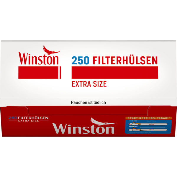 Winston Extra Filterhülsen 250 Stück Packung reduziert