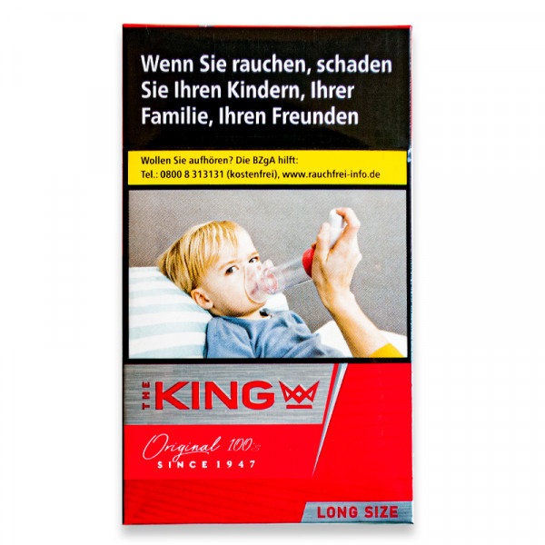 King Zigaretten Red 100's Einzelpackung