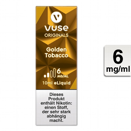 E-Liquid Vuse Bottle Golden Tobacco 6mg