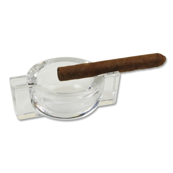 Zigarrenascher - Glas - 2 Ablagen