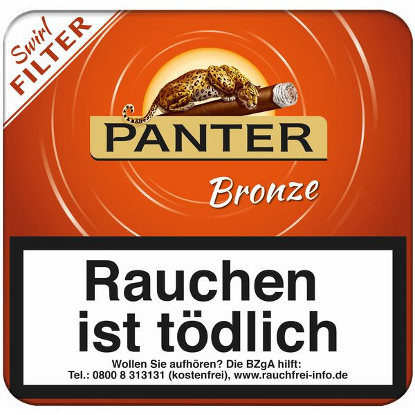 Panter Bronze Swirl Filter 20er Blechschachtel