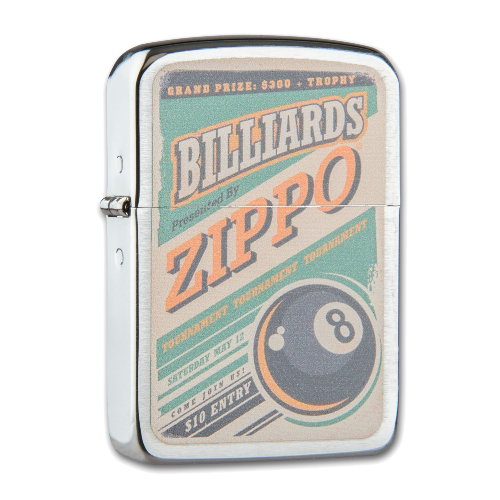 Zippo - Black Crackle Billiard