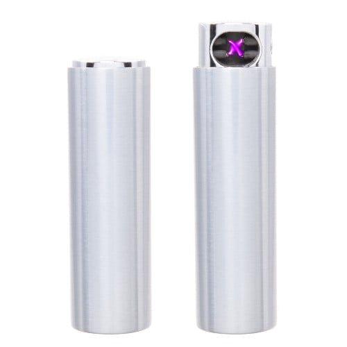 Feuerzeug Batterie COZY X-Spark Lichtbogen Lipstick chrom matt USB