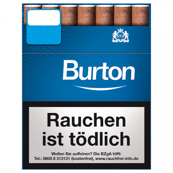 Burton Blue Eco-Zigarillos Big Pack Naturdeckblatt