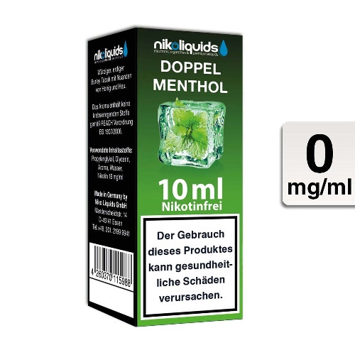 E-Liquid NIKOLIQUIDS Doppel Menthol 0 mg