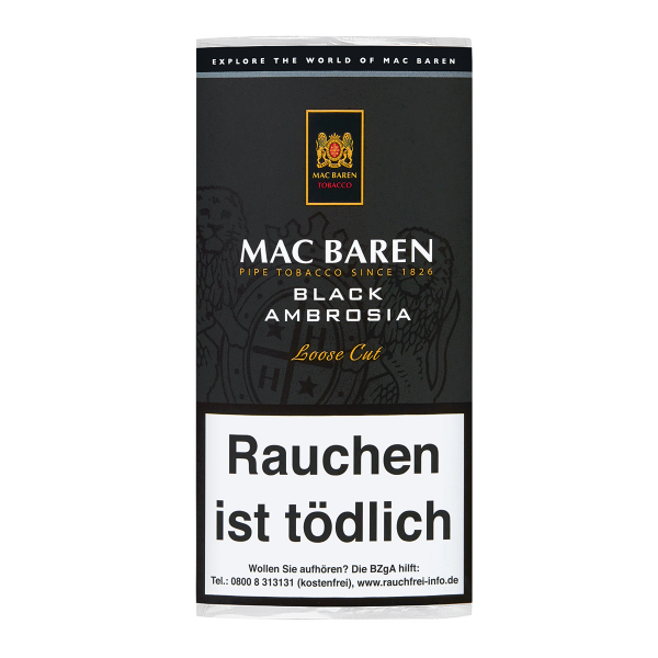 Mac Baren Black Ambrosia Pfeifentabak 50g Päckchen