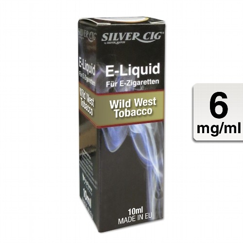 E-Liquid SILVERCIG Wild West Tobacco 6 mg