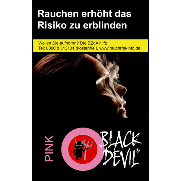 Black Devil Zigaretten Pink Original Pack Stange