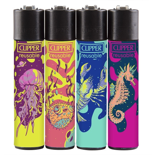 Einwegfeuerzeug Clipper Lava Animals Steller