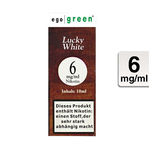 E-Liquid EGO GREEN Lucky White Tobacco 6 mg