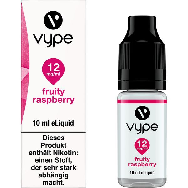 E-Liquid VYPE Bottle EDR Fruity Raspberry 12mg