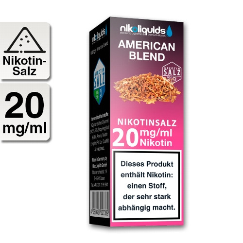 E-Liquid Nikotinsalz NIKOLIQUIDS American Blend 20 mg