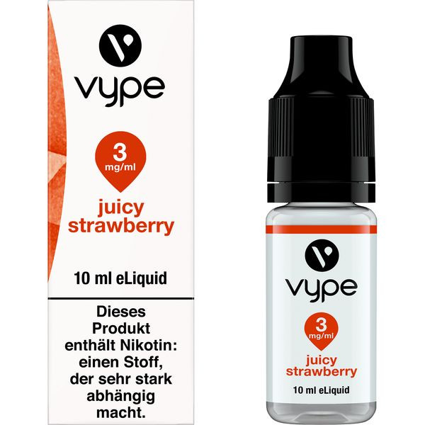 E-Liquid VYPE Bottle EDR Juicy Strawberry 3mg