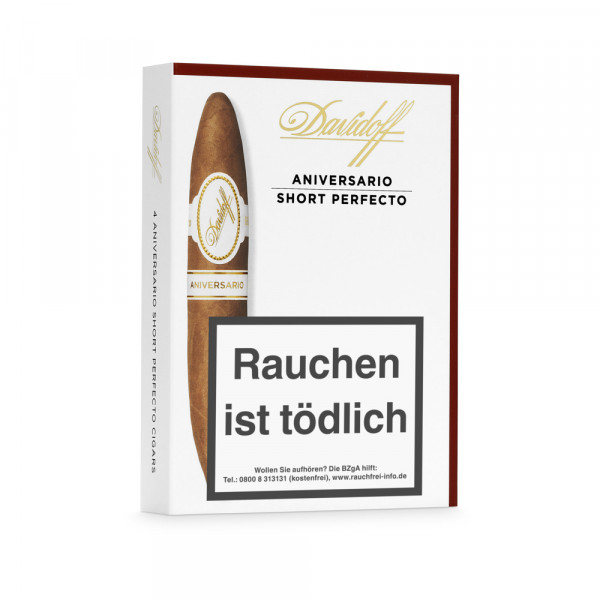 Davidoff Aniversario Short Perfecto Zigarren 4er Schachtel