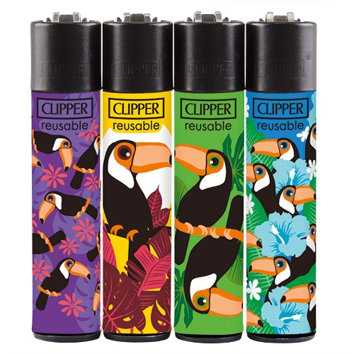 Einwegfeuerzeug Clipper Tucans Steller