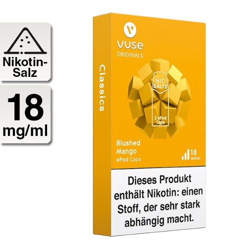 E-Kartusche VUSE ePod Blushed Mango Nic Salts 18 mg