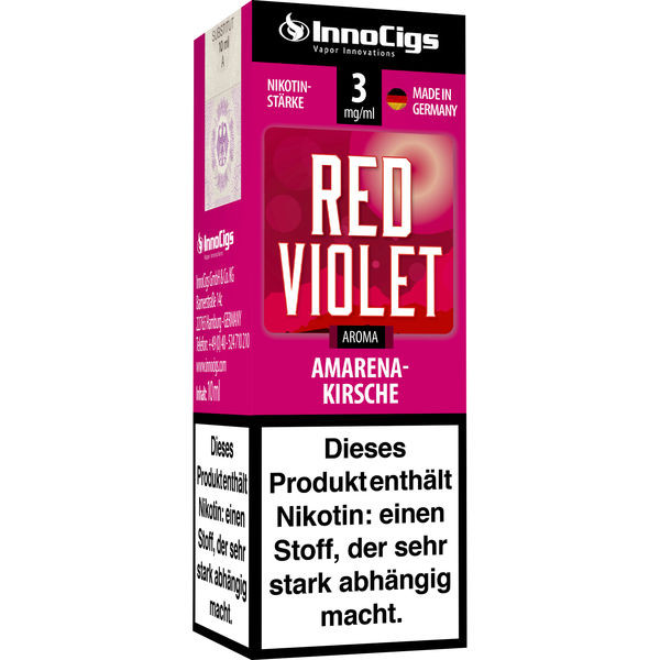 E-Liquid INNOCIGS Red Violet Amarenakirsche Aroma 3 mg Nikotin