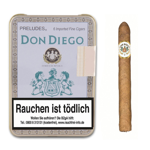 Don Diego Classic Prelude Zigarren 6er Blechschachtel