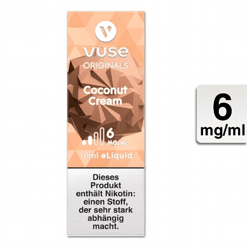 E-Liquid VUSE Bottle Coconut Cream 6mg