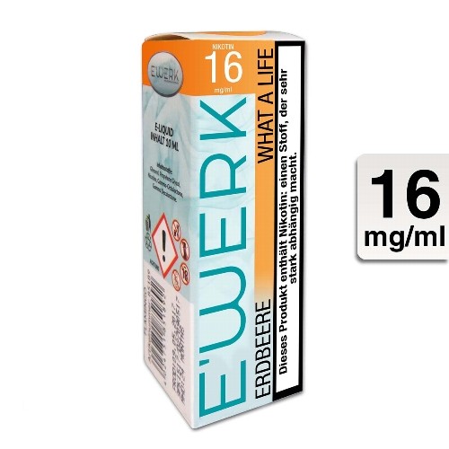 E-Liquid E'WERK What a Life 16 mg Nikotin
