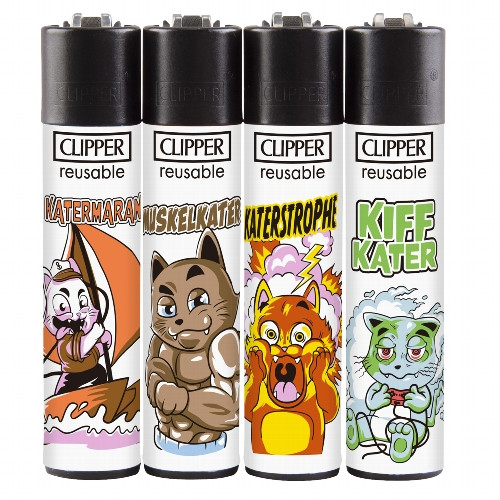 Einwegfeuerzeugen Clipper Kater D Steller